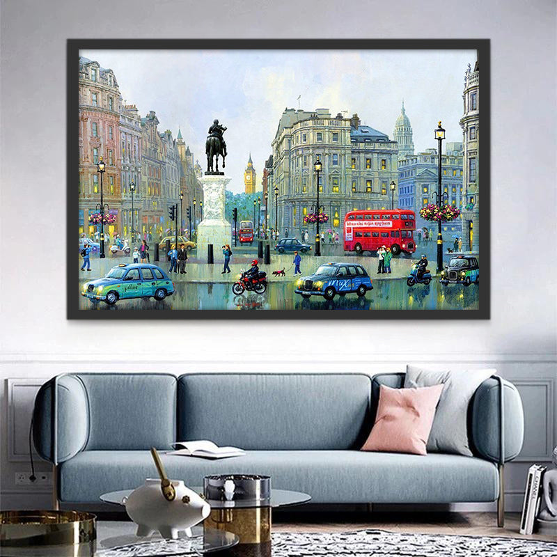 Charing Cross in London Paint by Numbers