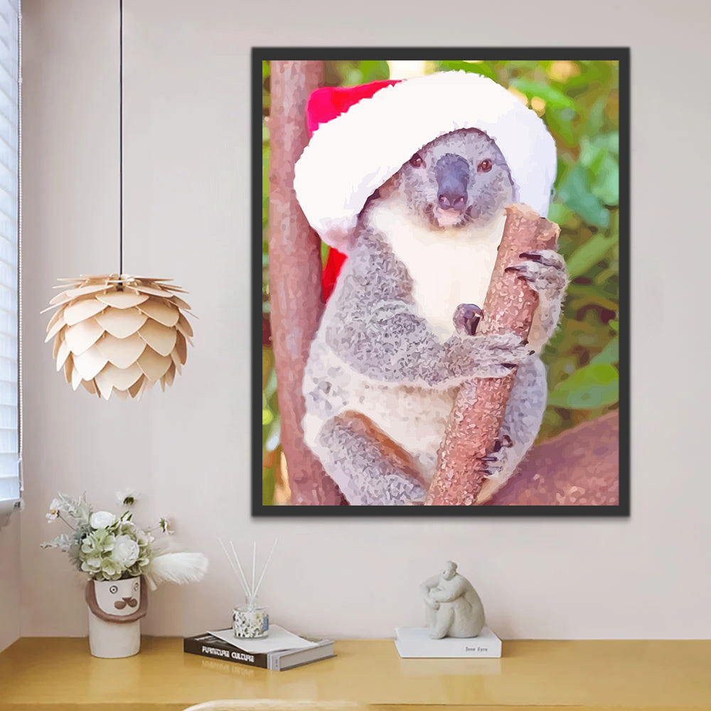 Christmas Koala Paint by Numbers