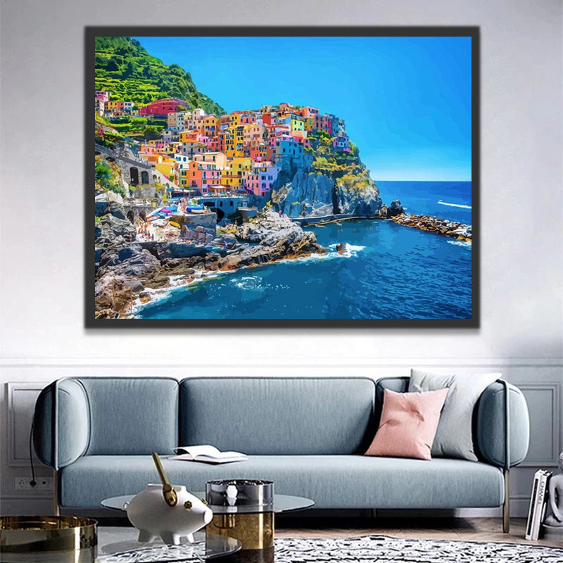 Cinque Terre of Italy Paint by Numbers