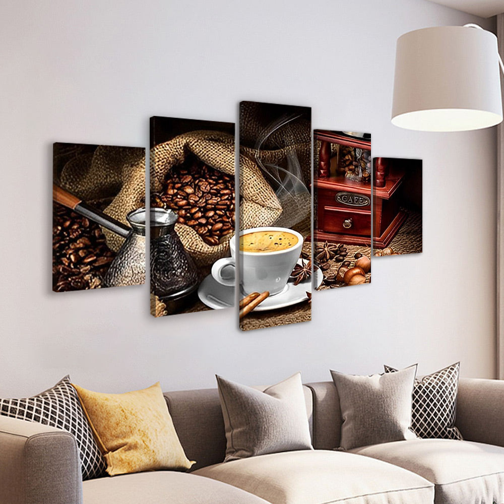 Coffee Beans 5 Pack Paint By Numbers