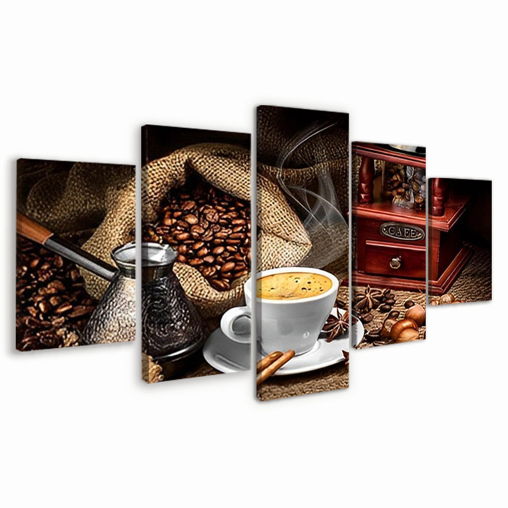 Coffee Beans 5 Pack Paint By Numbers