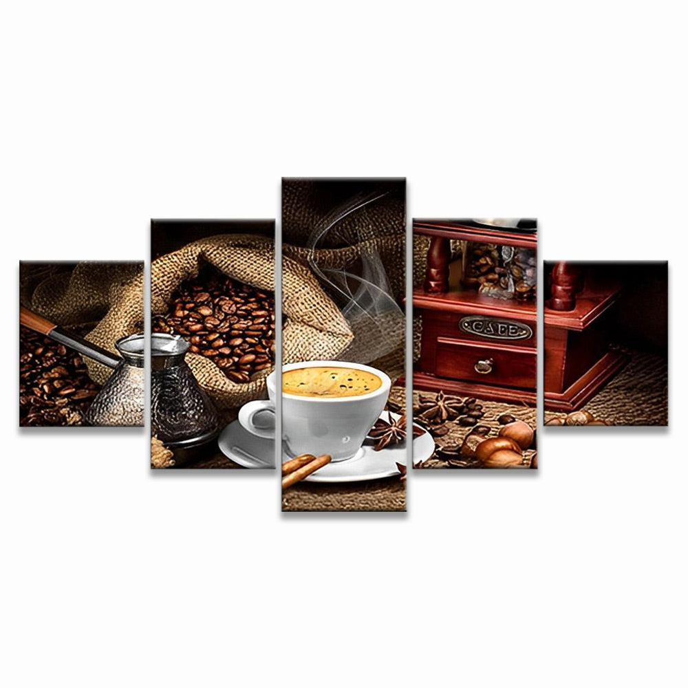 Coffee Beans 5 Pack Paint By Numbers