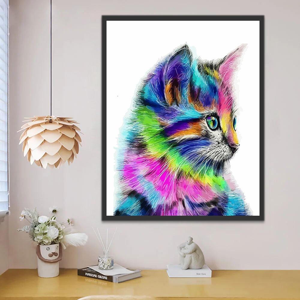 Colorful Cat Paint by Numbers