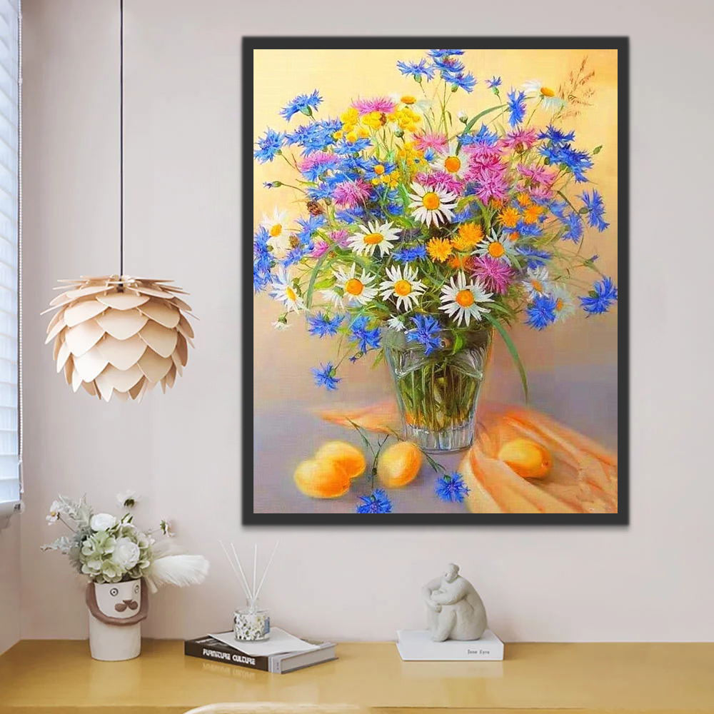 Colorful Daisies Paint by Numbers