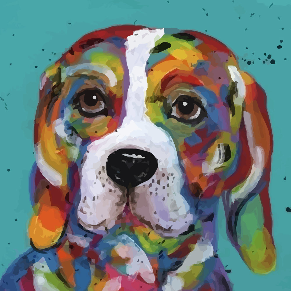 Colorful Dog Paint by Numbers