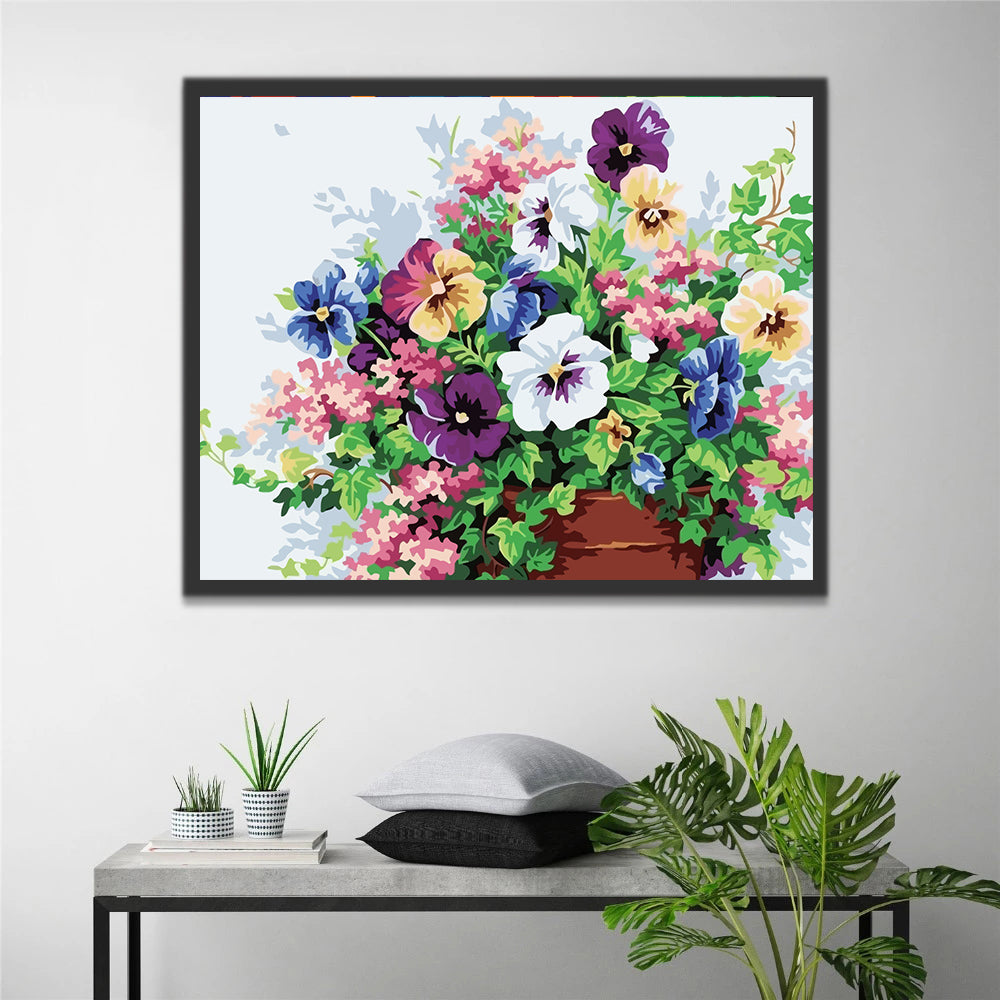 Colorful Flower Bouquet Paint by Numbers