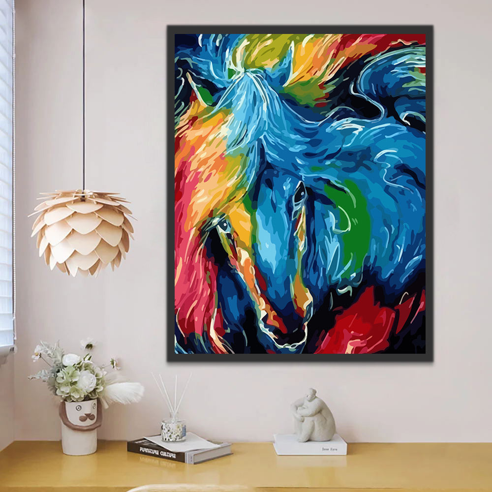 Colorful Horse Paint by Numbers
