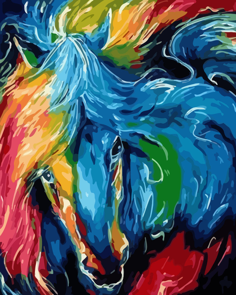 Colorful Horse Paint by Numbers