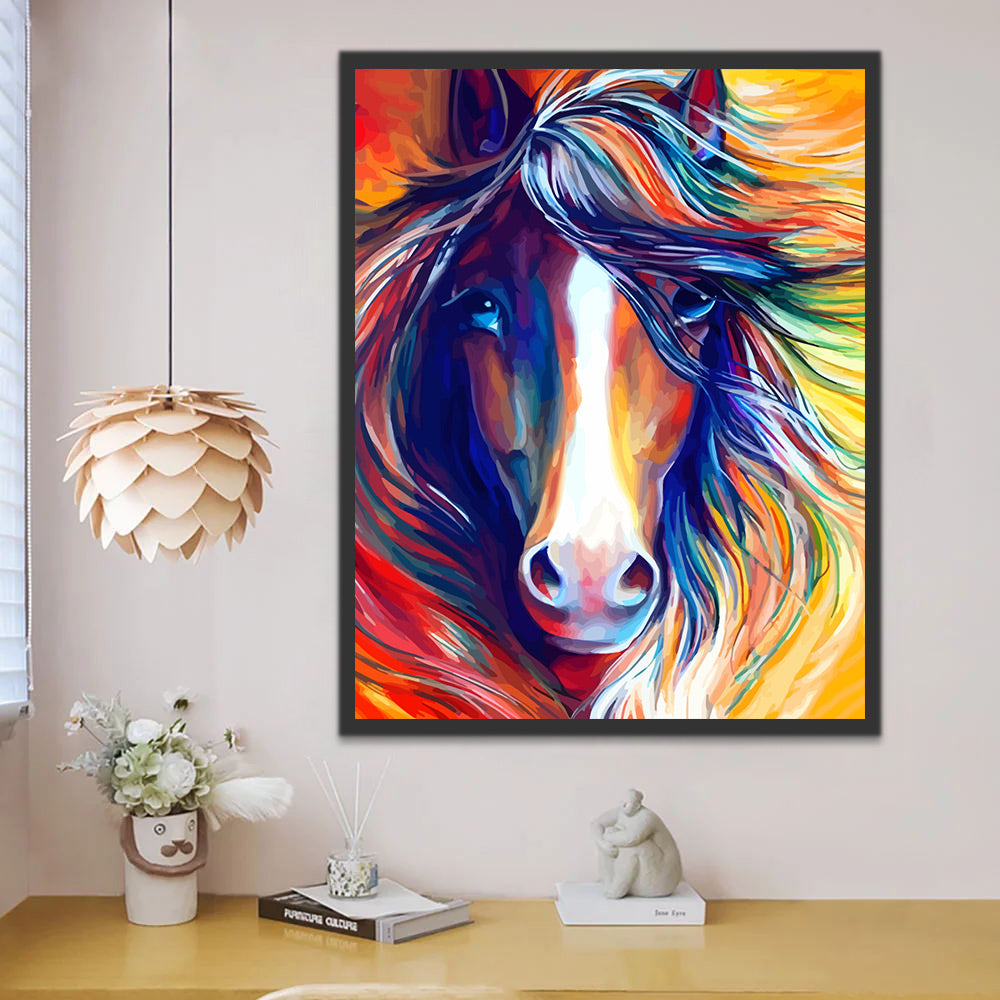 Colorful Horse Paint by Numbers