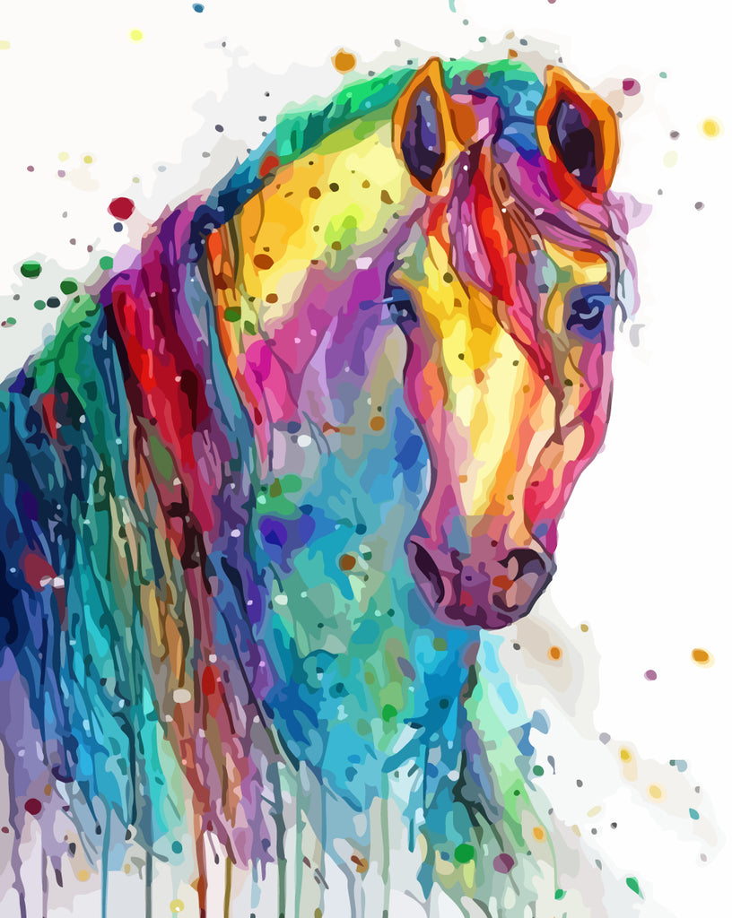 Colorful Horse Paint by Numbers