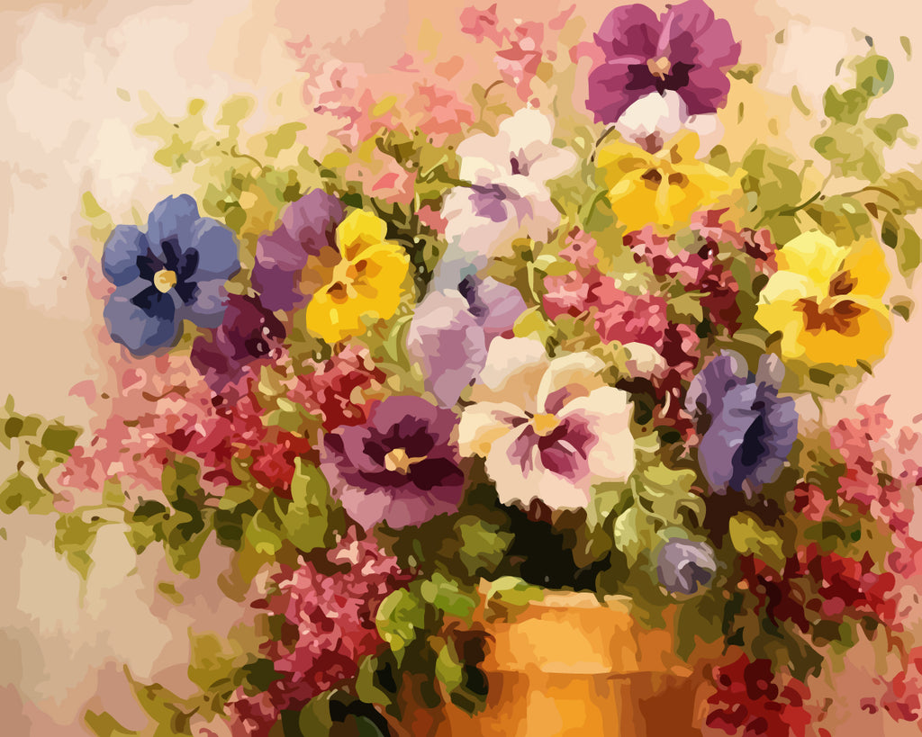 Colorful Phalaenopsis Paint by Numbers