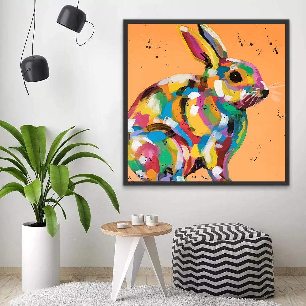 Colorful Rabbit Paint by Numbers