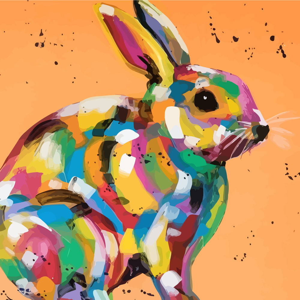 Colorful Rabbit Paint by Numbers
