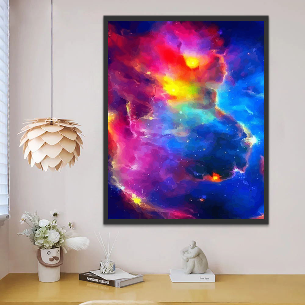 Colorful Starry Sky Paint by Numbers