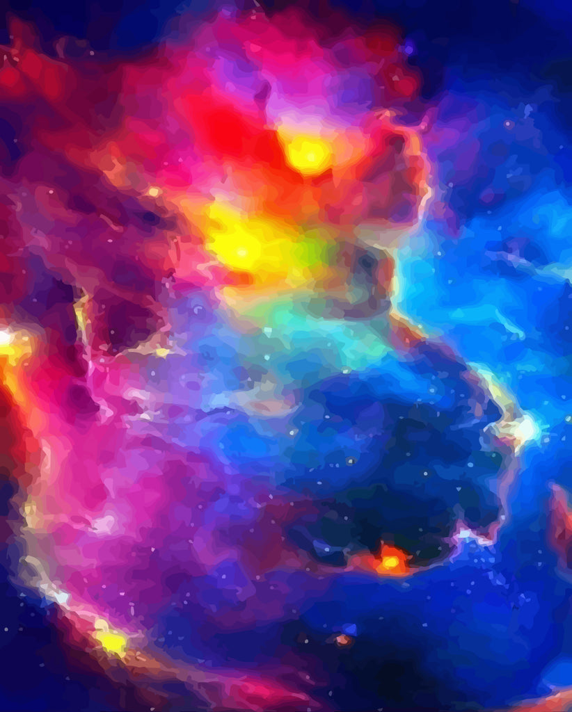 Colorful Starry Sky Paint by Numbers