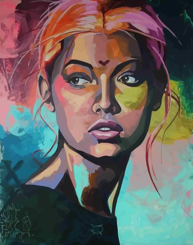 Cool and Stylish Woman Paint by Numbers