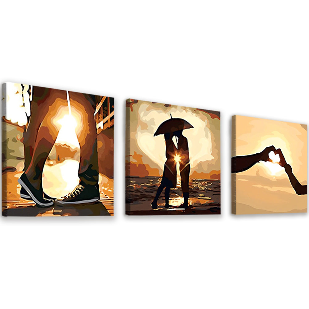 Couple at Sunset 3 Pack Paint By Numbers