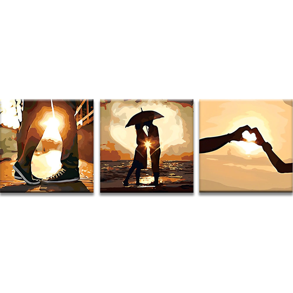 Couple at Sunset 3 Pack Paint By Numbers