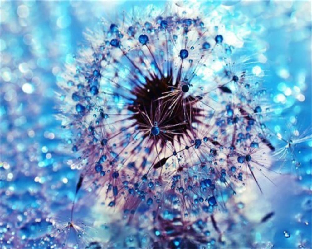 Crystal Dandelion Paint by Numbers