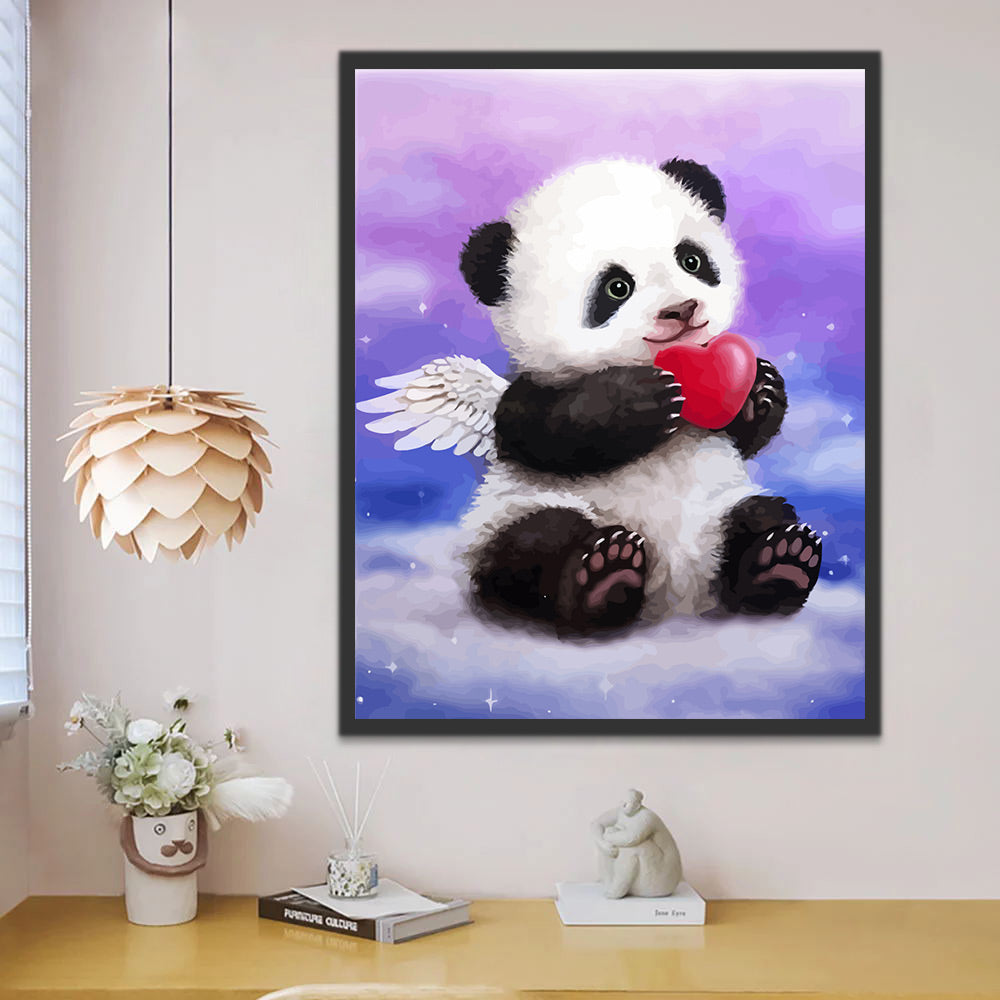 Cute Little Panda Paint by Numbers