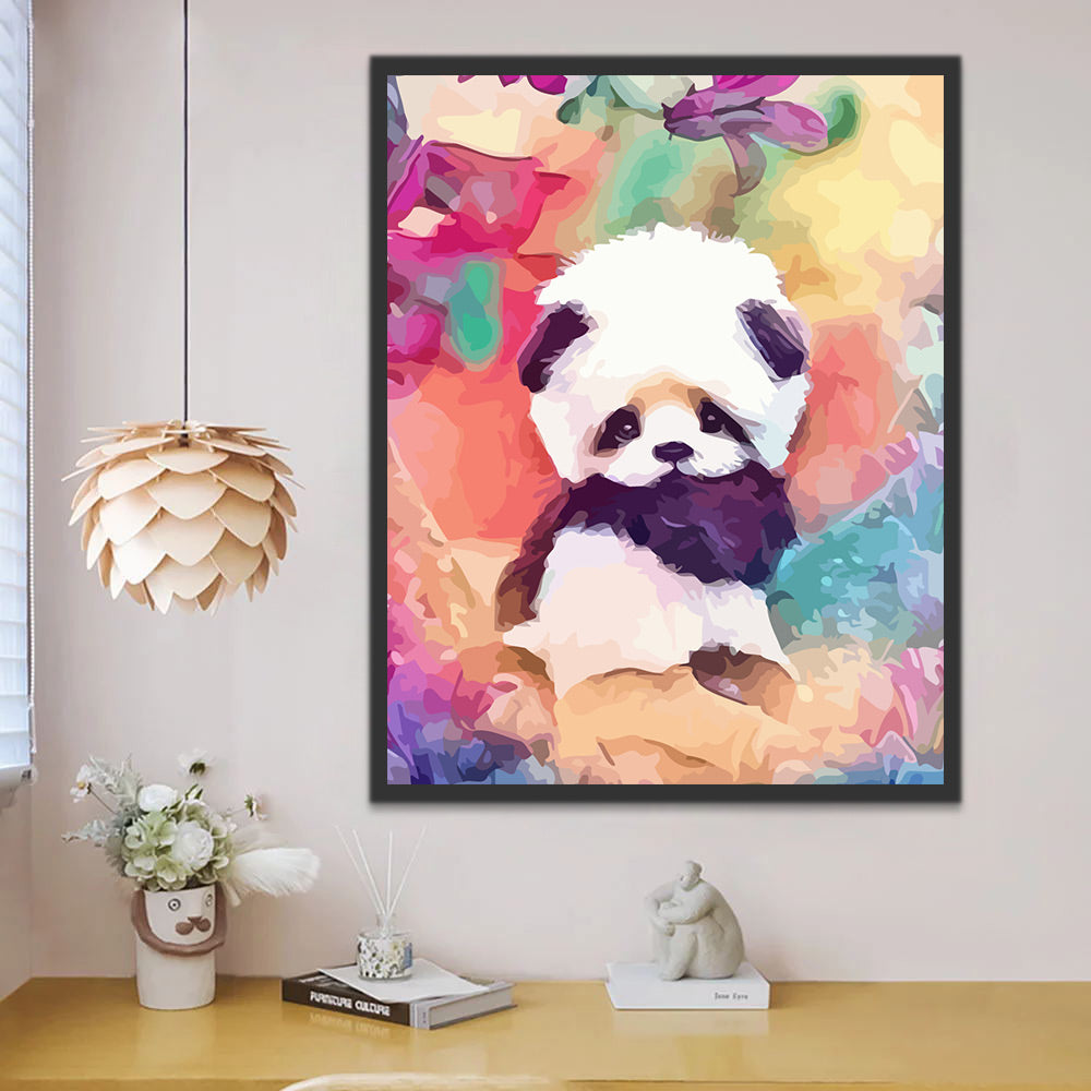 Cute Panda Paint by Numbers