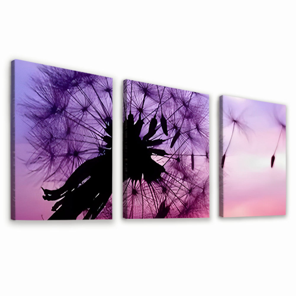 Dandelion and Purple Sky 3 Pack Paint By Numbers