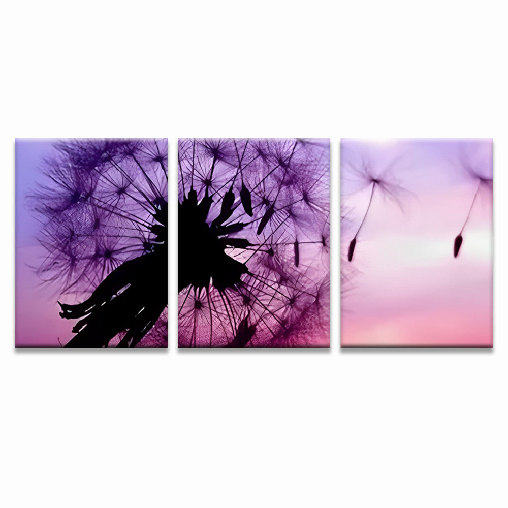 Dandelion and Purple Sky 3 Pack Paint By Numbers