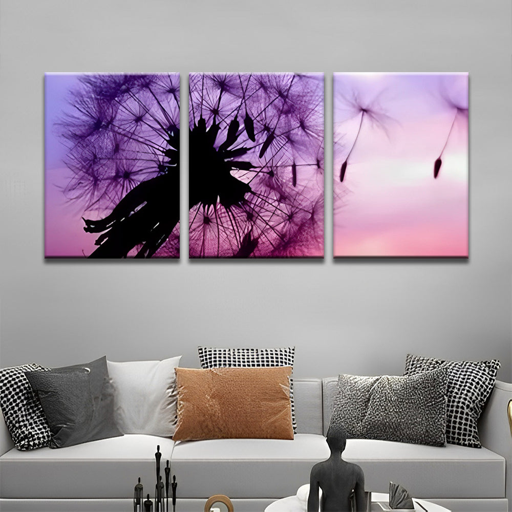 Dandelion and Purple Sky 3 Pack Paint By Numbers