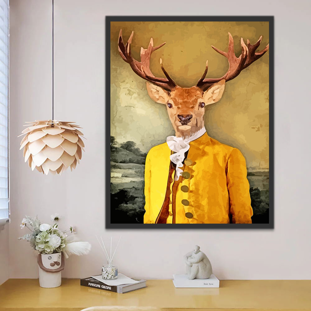 Deer Gentleman Paint by Numbers