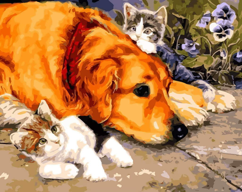 Dog and Cats Paint by Numbers