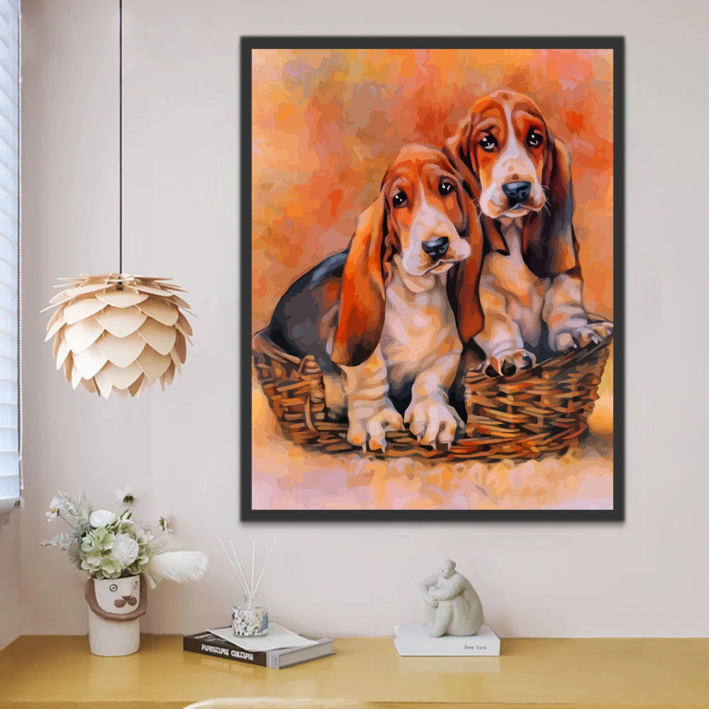 Dog Couple Paint by Numbers