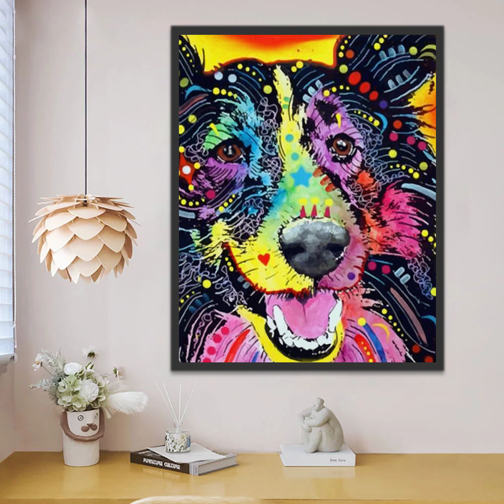 Dog Pop Art Paint by Numbers