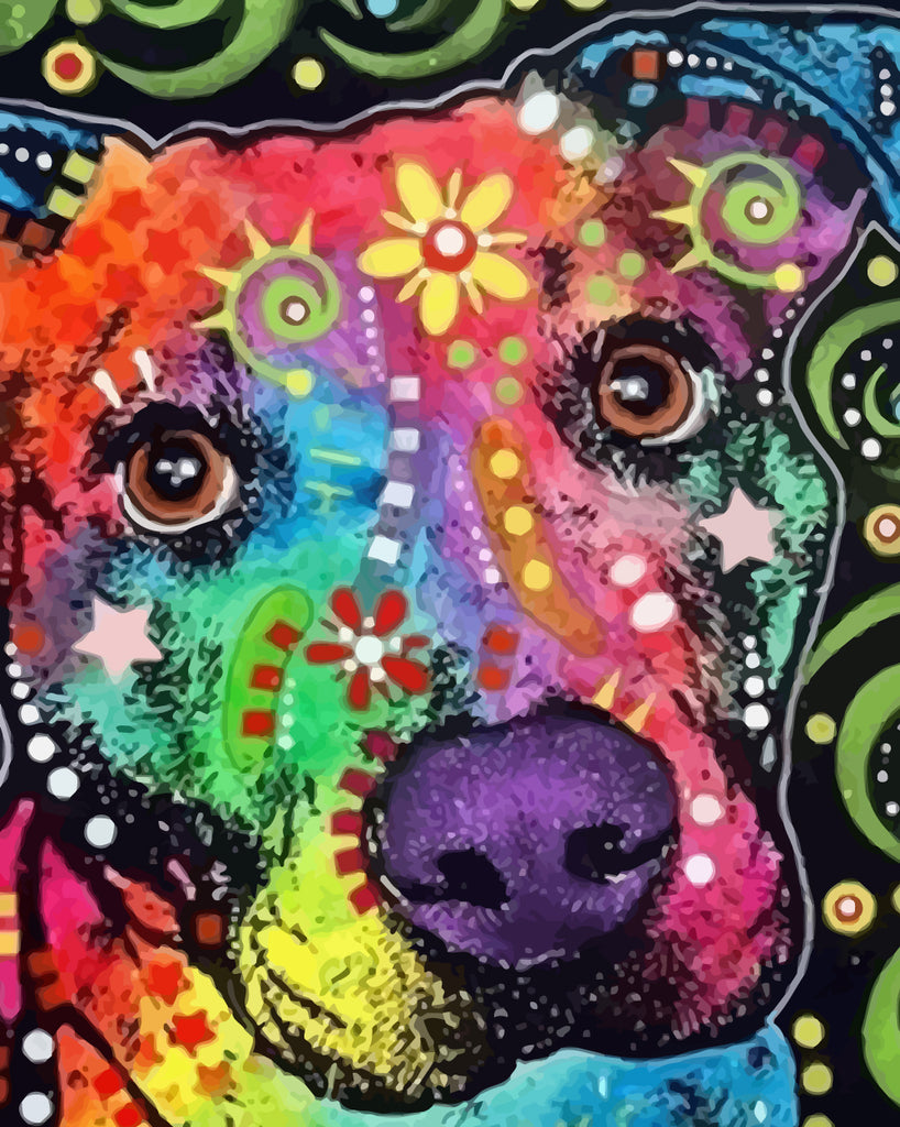 Dog Pop Art Paint by Numbers