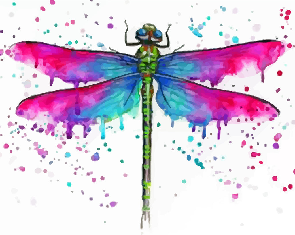 Dragonfly Paint by Numbers