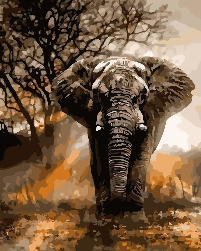 Elephant Paint by Numbers