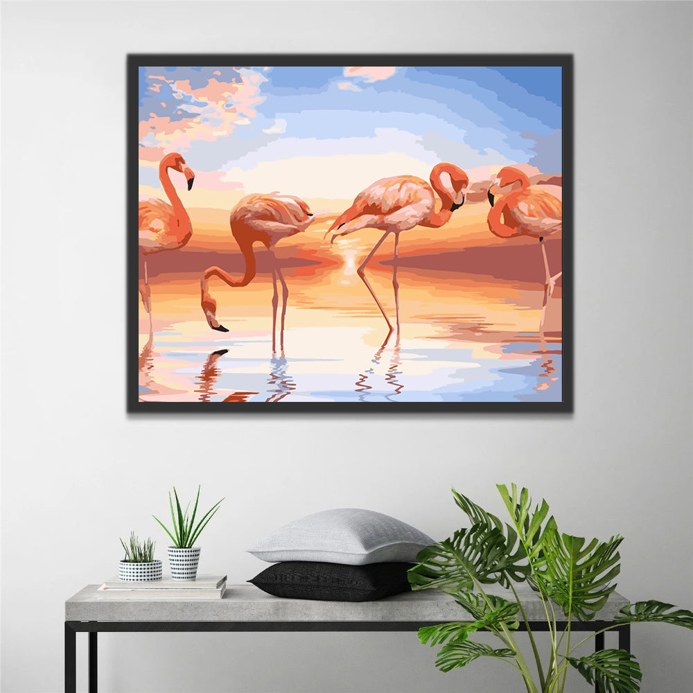 Flamingos Paint by Numbers