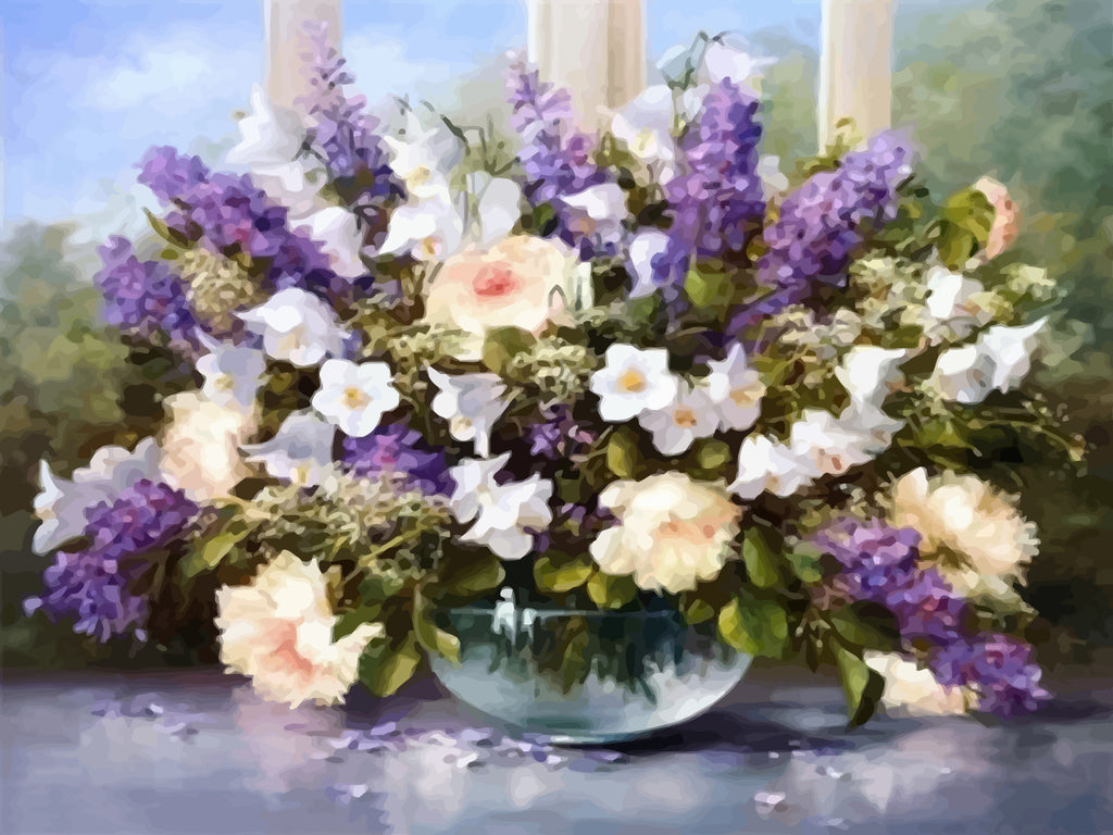 Flower Bouquet Paint by Numbers