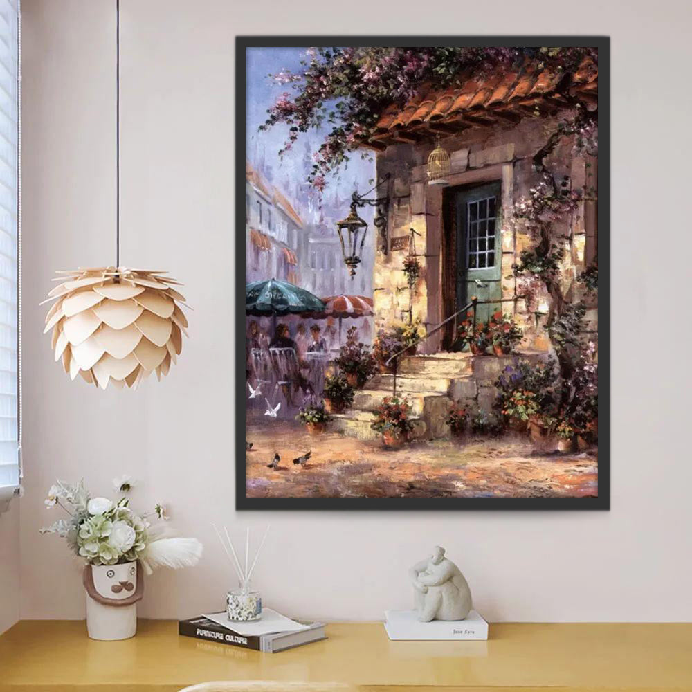 Flower Cottage Paint by Numbers