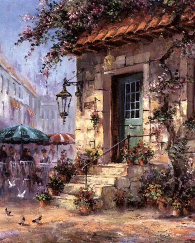Flower Cottage Paint by Numbers