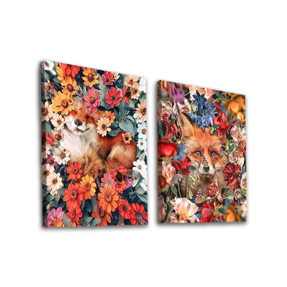 Fox among Flowers 2 Pack Paint By Numbers