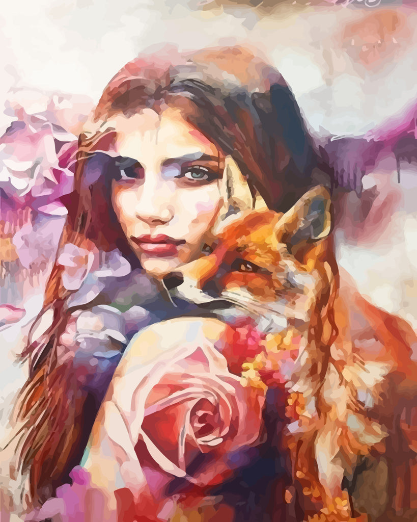 Fox and Beauty Paint by Numbers