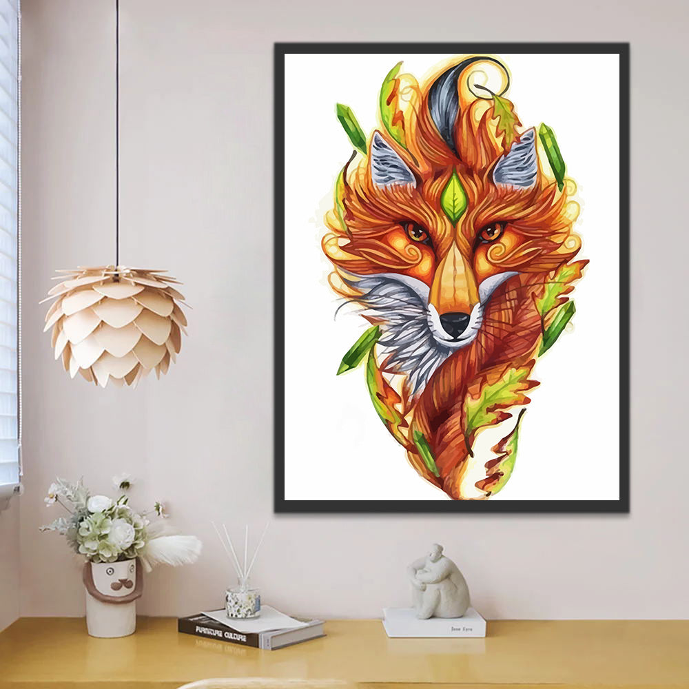 Fox Head Paint by Numbers