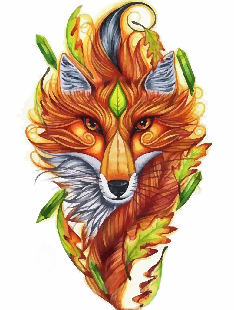 Fox Head Paint by Numbers