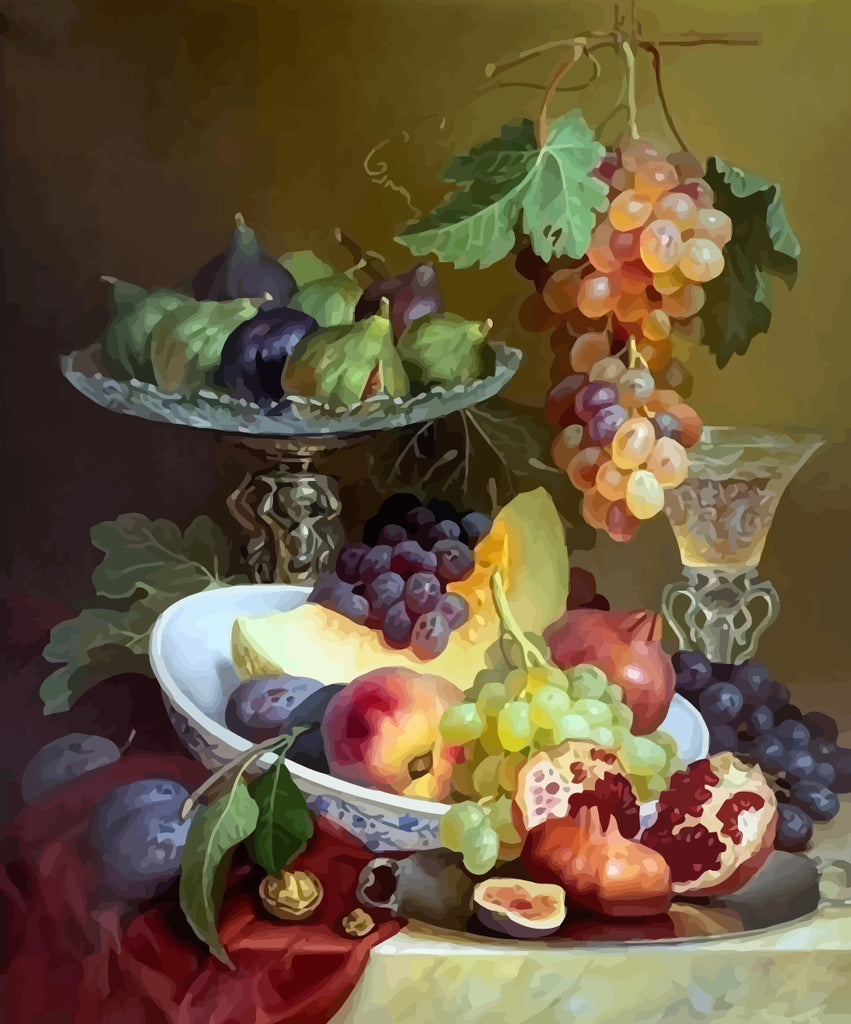 Fruits and Glass Paint by Numbers