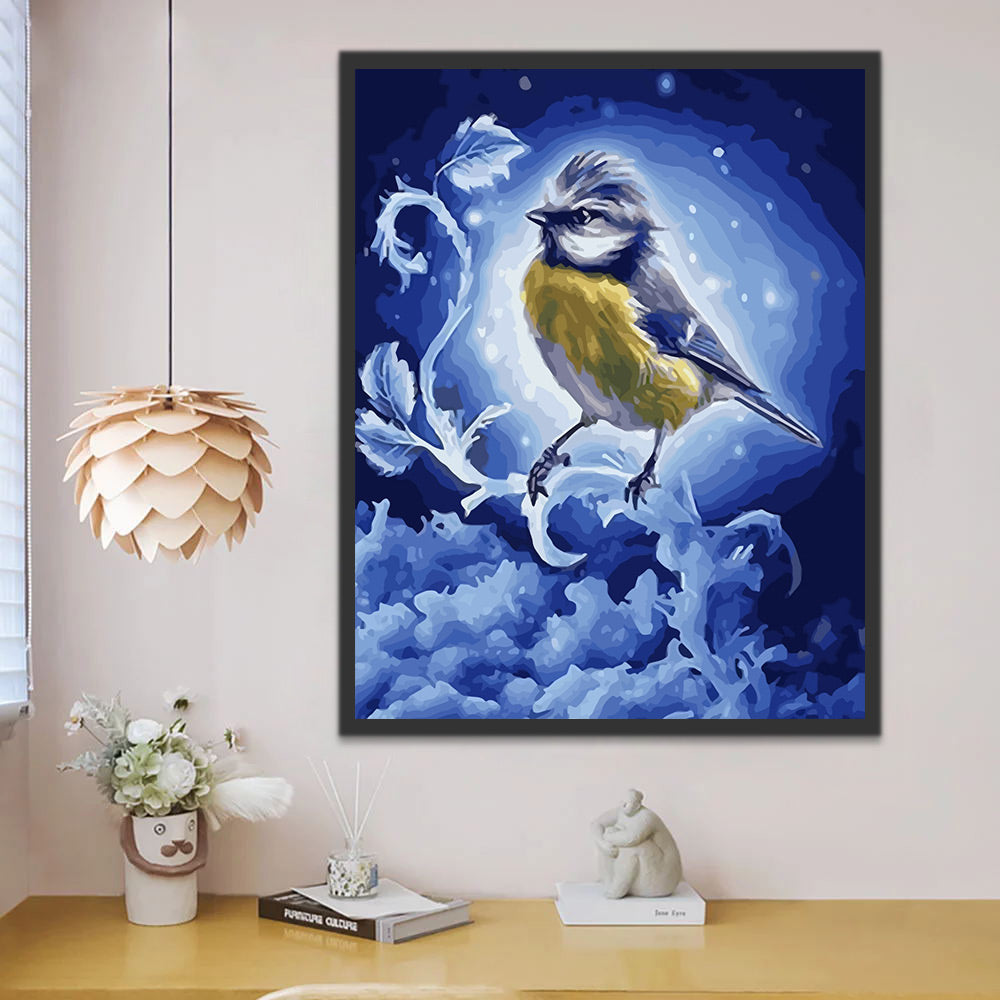 Glowing Bird Paint by Numbers