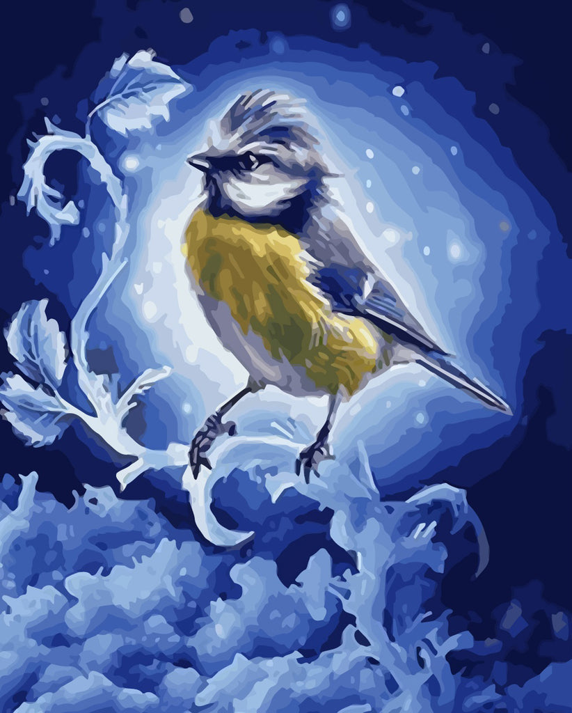 Glowing Bird Paint by Numbers