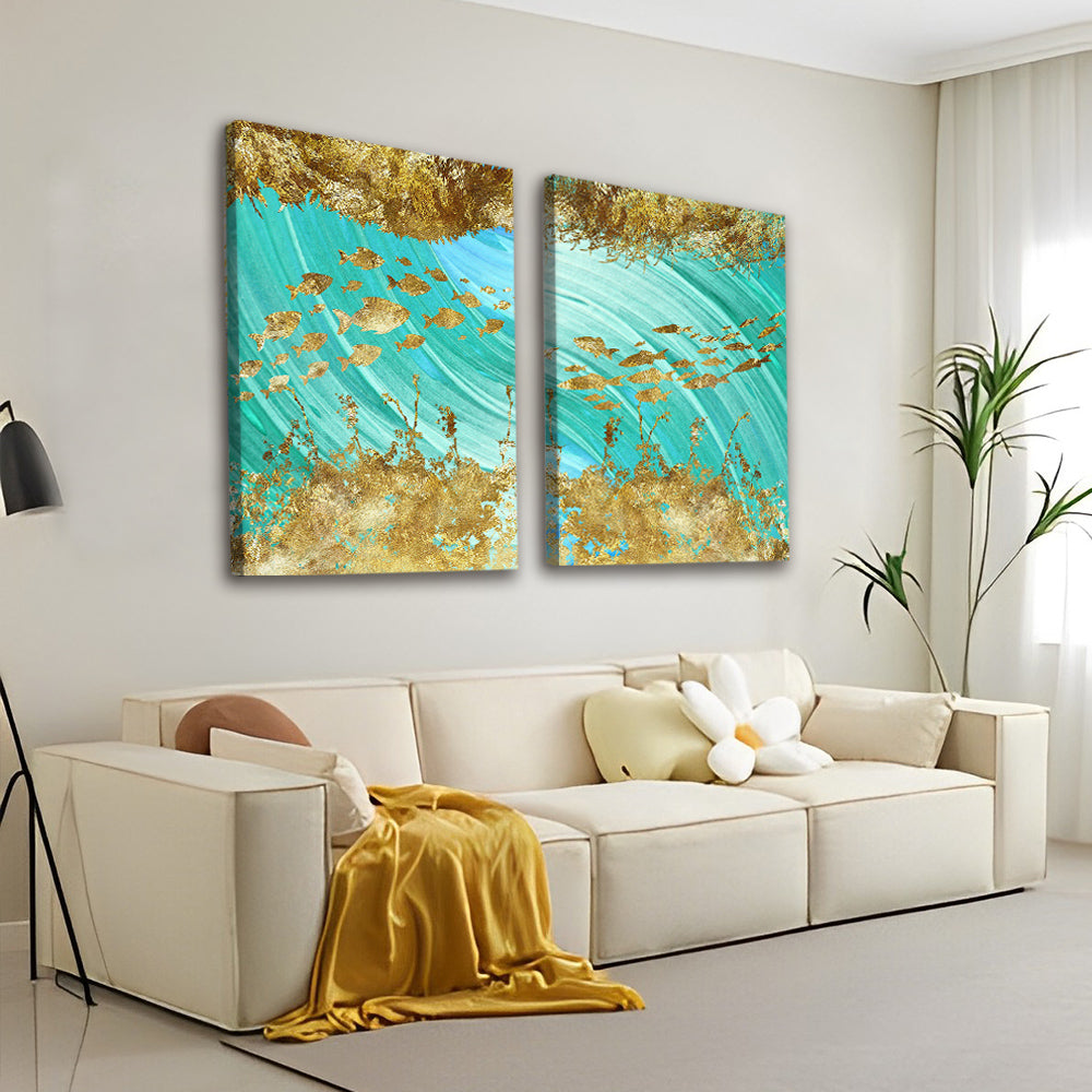 Golden Fish 2 Pack Paint By Numbers