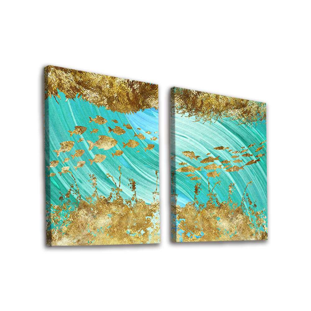 Golden Fish 2 Pack Paint By Numbers