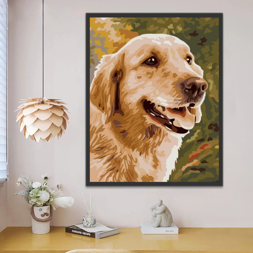 Golden Retriever Paint by Numbers