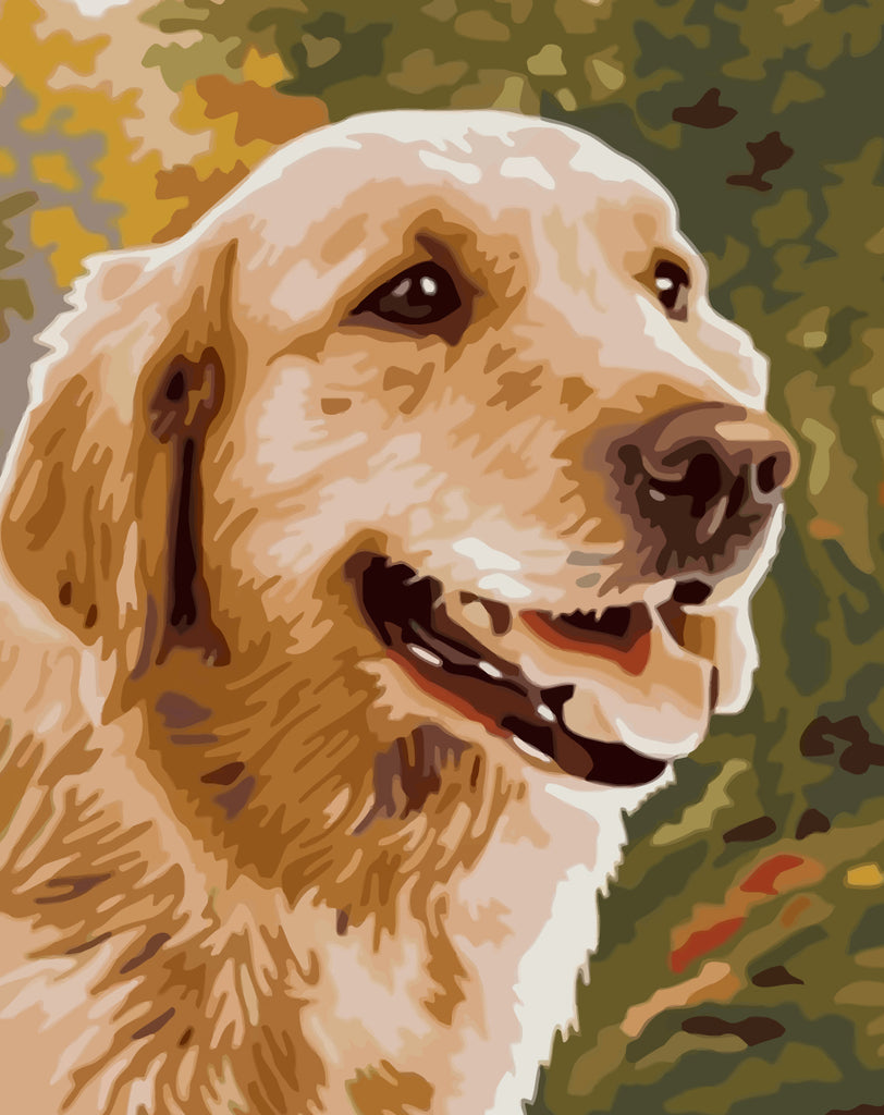 Golden Retriever Paint by Numbers